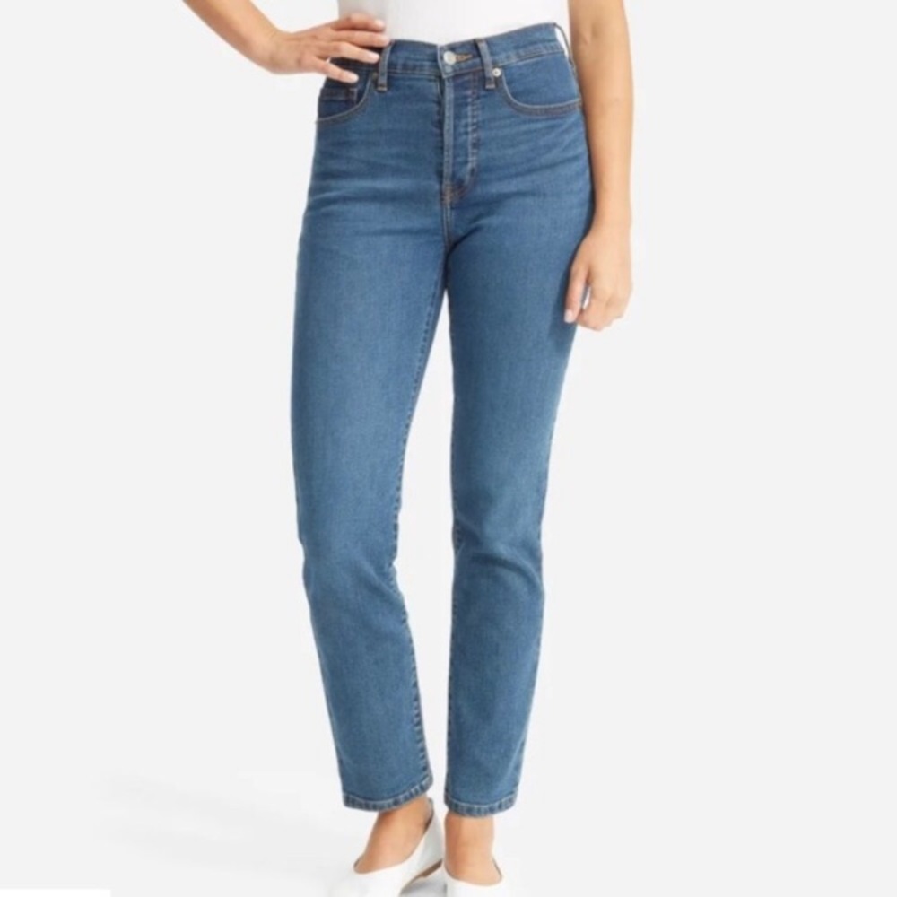 Everlane High Rise Cigarette Jeans